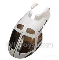 XK K123 Parts-03 Front fuselage,Front Canopy For XK K123 helicopter Spare parts,AS350 6CH Flybarless RC Helicopter  parts