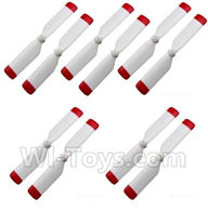 XK K123 Parts-13 Tail blades(10pcs)-Red For XK K123 helicopter Spare parts,AS350 6CH Flybarless RC Helicopter  parts