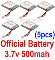 XK K123 Parts-19 Official battery 3.7v 500mah(5pcs) For XK K123 helicopter Spare parts,AS350 6CH Flybarless RC Helicopter  parts