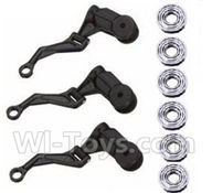 XK K123 Parts-37 Main grip set(3pcs) & link rod for the main grip set (3pcs) & Bearing(6pcs) For XK K123 helicopter Spare parts,AS350 6CH Flybarless RC Helicopter  parts