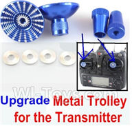 XK K123 Parts-55 Upgrade Metal Trolley for the Transmitter-Blue(Can be used for XK K100 K110 K120 K123 K124 X350 X380) For XK K123 helicopter Spare parts,AS350 6CH Flybarless RC Helicopter  parts