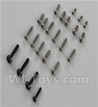 XK K123 Parts-61 Screws(Total 23pcs) For XK K123 helicopter Spare parts,AS350 6CH Flybarless RC Helicopter  parts