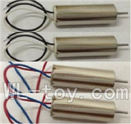 XinXun X32 RC Helicopter model XinXun-X32-B-2-Parts-03 rotating Motor with red and blue wire(2pcs) & Reversing-rotating Motor with black and white wire(2pcs)