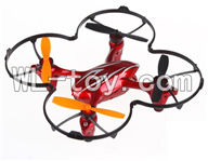 XinXun-X40-X40V parts-29 X40 BNF-(Only the whole UFO body ,no battery ,no usb charger)Can only use for X40 Transmitter-Red for XinXun X40 X40V RC Quadcopter UFO model