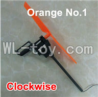 XinXun X42 X42V RC Quadcopter UFO parts-07 Whole let unit 1(orange-Clockwise)