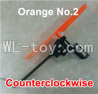 XinXun X42 X42V RC Quadcopter UFO parts-09 Whole let unit 2(orange-Clockwise)