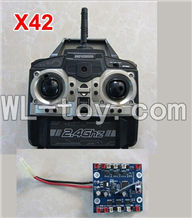 XinXun X42 X42V RC Quadcopter UFO parts-31 X42V Transmitter & Circuit board