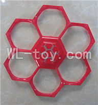 XinXun X45 X45V RC Quadcopter UFO XinXun X45 Quadcopter parts-02 Outer protect frame-Red