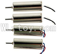 XinXun X45 X45V RC Quadcopter UFO XinXun X45 Quadcopter parts-07 rotating Motor with red and blue wire(2pcs) & Reversing-rotating Motor with black and white wire(2pcs)