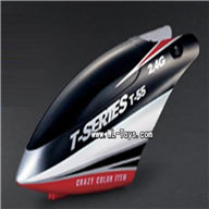 mjx T55/T655 parts 02 Head cover (Black)