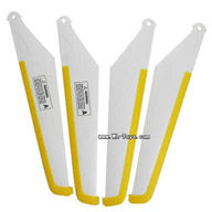 MJX T55/T655 parts 03 Main rotor blades (4pcs-2A+2B) Yellow,MJX T655 RC Helicopter Parts MJX T55 toys model helikopter Accessories