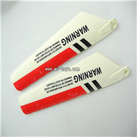 LS-222-LS222 helicopter parts-05 Lower main blades(2pcs)-Red