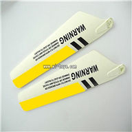 LS-222-ls222 helicopter parts-10 Lower main blades(2pcs)-Yellow