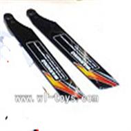WLtoys V966 RC Helicopter parts Power Star 1 6CH Flybarless,Main Blades 4pcs/set Black-02