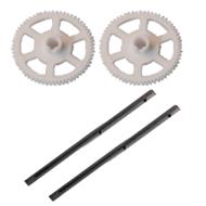 WLtoys V966 Power Star 1 6CH Flybarless RC Helicopter parts,Main Gear+Tail Pipe 4pcs/set-10
