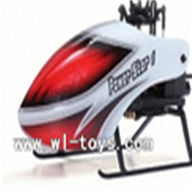 WLtoys V966 Power Star 1 6CH Flybarless RC Helicopter parts, Head Cover White-13