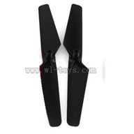 WLtoys-v989-12 Main rotor blades(2x-Black) WL V989 model wl toys V989 rc helicopter and V989 parts list Quadcopter