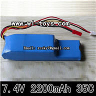 Upgrade MJX F45 F645-7.4V-2200mah-35c battery for the MJX F45 F645 rc Helicopter parts Aeromodelling special lithium battery