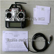 MJX F45 F645 rc Helicopter  Six-Channel Simulator-Include 2.4G transmitter function,model parts