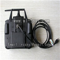 MJX F45 F645 rc Helicopter  Six-Channel Simulator-Include 2.4G transmitter function,model parts