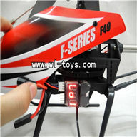 MJX F49 F649 Lower voltage alarm-50 meters auditory mjx F45 F645 RC helicopter Parts