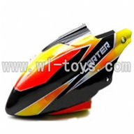 WL V911-01 Head Cover(black&orange) WLtoys V911 WL V911-1 RC Helicopter Spare Parts WL Toys rc model