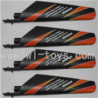 WL V911-06 Main blades(4pcs)-Orange WLtoys V911 WL V911-1 RC Helicopter Spare Parts WL Toys rc model