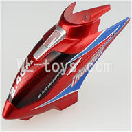 DFD F187 RC helicopter Parts-02 Head cover(Red)