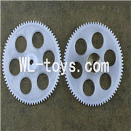DFD F187 RC helicopter Parts-06 Upper main gear & Lower main gear with copper sleeve