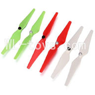 SH CX-20 RC Quadcopter SanLianHuan CX-20 Parts-02 Main rotor blades（2x Green & 2x Red & 2X White-Every color are 1x Clockwise rotating and 1x Counterclockwise rotation）