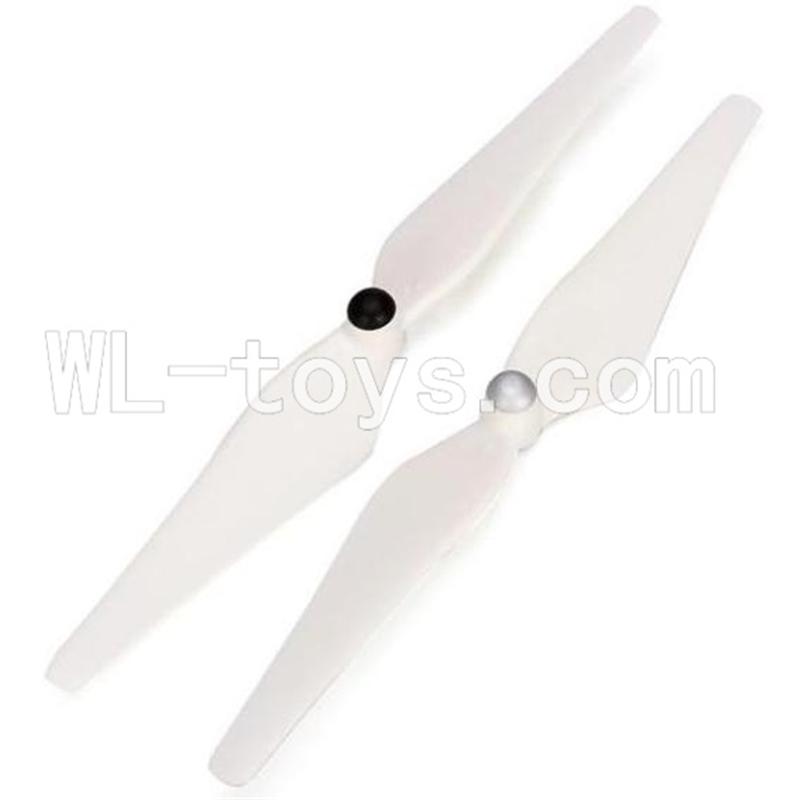 SH CX-20 RC Quadcopter SanLianHuan CX-20 Parts-03 Main rotor blades（1x Clockwise rotating & 1x Counterclockwise rotation）-White