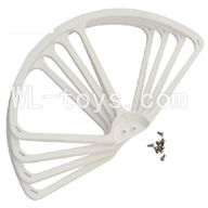 SH CX-20 RC Quadcopter SanLianHuan CX-20 Parts-16 Fan-Shape Protection frame(4pcs)-White & Screws
