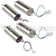 WLtoys V686 RC Quadcopter parts-21 rotating Motor with red and Blue wire(2pcs) & Reversing-rotating Motor with Black and white wire(2pcs)