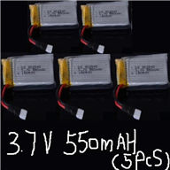LH-X10 X10C X10WF Parts-21 Official 3.7v 550mah battery(5pcs) For Lead Honor LH-X10 LH-X10C LH-X10WF Quadcopter parts rc drone parts