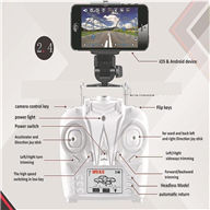 Lead Honor LH-X10WF Quadcopter-Option 3Include the 2,000,000 Pixels camera Unit,Also include the WIFI FPV REAL TIME Function)