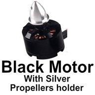 BaYang Toys X16 Parts-14-02 Black Brushless Motor with Silver Propellers holder-1pcs,BaYang X16 RC Quadcopter Drone Spare Parts,BaYang Toys X16 Accessoriess Replacement