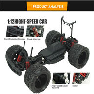 Subotech BG1508 rc car,Subotech BG1508 High speed 1/12 1:12 Full-scale rc racing car,2.4G 4WD Rock Crawler RC Car-Green Subotech-Car-All