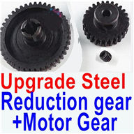 Wltoys A959B A959-B Upgrade Steel Reduction gear + Upgrade Motor Gear Parts,Wltoys A959B A959-B RC Car Parts