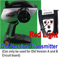 SuBotech BG1509 CJ0016 Old Version Transmitter,Remote control(With Red Light,Can only be used for Old version A and B circuit board),Subotech BG1509 RC Car Spare parts Accessories,1:12 4WD BG1509 RC Racing Car parts,High Speed Drifting Buggy Parts