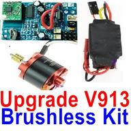 WLtoys V913 Main brushless motor and ESC KIT for WL toys v913 rc helicopter burshless motor ESC(official),WL V913 rc helicopter parts