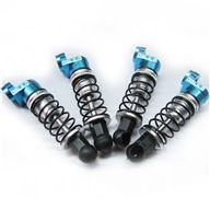 WPL B16 Parts-09-07 Upgrade Metal absorber(4pcs)-Also include the screws and 8pcs spring-33mm length between the two hole,WPL B16 B-16 RC Car Parts,WPL 6X6 Parts,WPL B16 B-16 RC Military Truck Spare parts Accessories,WPL 1:16 Off-road Truck Parts