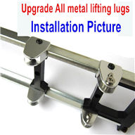 WPL B16 Parts-11-03 Upgrade All metal lifting lugs(8pcs), upgrade metal parts For 4 or 6 Drive Miltary truck,WPL B16 B-16 RC Car Parts,WPL 6X6 Parts,WPL B16 B-16 RC Military Truck Spare parts Accessories,WPL 1:16 Off-road Truck Parts