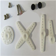 WPL B16 Parts-17-02 Upgrade 17g Servo with Meat gear(3.5KG) Swing Arm and Screws,WPL B16 B-16 RC Car Parts,WPL 6X6 Parts,WPL B16 B-16 RC Military Truck Spare parts Accessories,WPL 1:16 Off-road Truck Parts