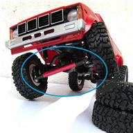 WPL B16 Parts-29-03 Long Rod is Metal Red ball head+Metal Rod-Silver & Short Rod is Plastic ball head+Metal Rod,WPL B16 B-16 RC Car Parts,WPL 6X6 Parts,WPL B16 B-16 RC Military Truck Spare parts Accessories,WPL 1:16 Off-road Truck Parts