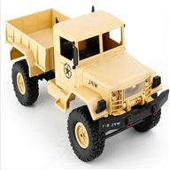 WPL B14 B-14 Military Truck,WPL B14 B-14 RC Car,4X4 1/16 1:16 desert Off Road Buggy,WPL M35-A2 Parts Military Truck, Off Road rc car-Yellow WPL-Car-All