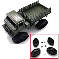 WPL B-16 B16 Parts-02-07 Upgrade Tracked Wheel(4 set),WPL B-24 B24 RC Car Parts,WPL 6X6 Parts,WPL B16 B-16 RC Military Truck Spare parts Accessories,WPL 1:16 Off-road Truck Parts