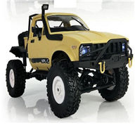 WPL C14 C-14 Military Truck,WPL Hercules C14 C-14 RC Car,WPL Half Military Truck,1/16 1:16 desert Off Road Buggy-Yellow WPL-Car-All