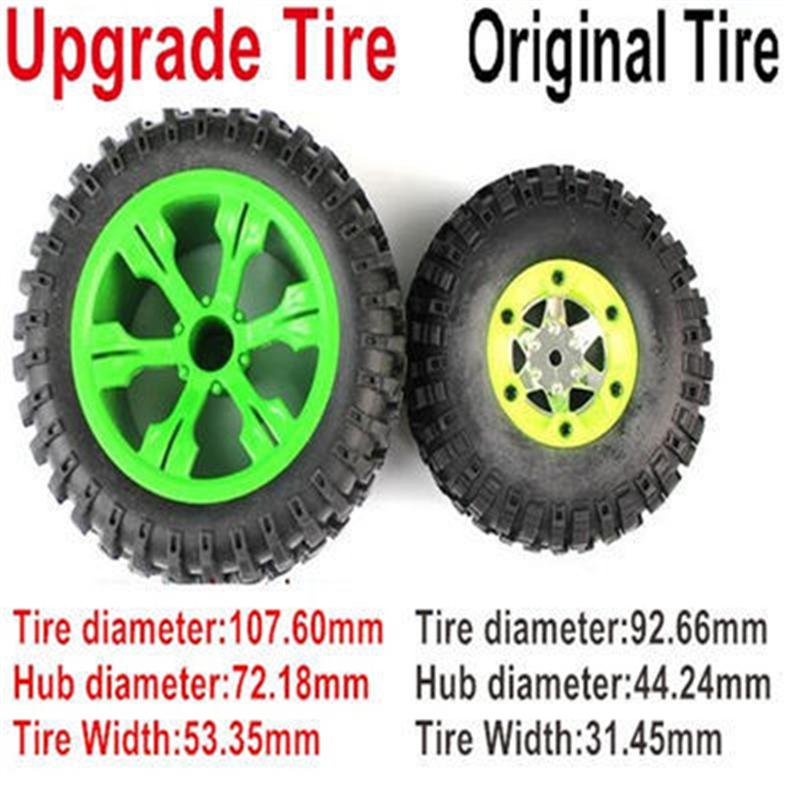 Wltoys 12427 Parts-Upgrade Large Tire for Wltoys 12427 12428 FY-03,diameter:107.6mm,Hole diameter:12mm