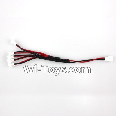AoSenMa CG023 Parts-20 Upgrade 1-to-5 Plug wire(Small White-to-White Plug),AoSenMa Toys CG023 RC Quadcopter parts,CG023 RC Drone Spare parts Accessories