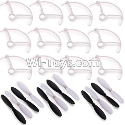 Eachine CG032 Parts-05 Outer protect frame(12pcs) & Propellers(12pcs),Eachine CG032 RC Quadcopter parts,CG032 RC Drone Spare parts Accessories